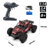 Радиоуправляемая игрушка Sulong Toys OFF-ROAD CRAWLER – RACE (матовый красный, металл. корпус, аккум.6V, 1:14) фото №4