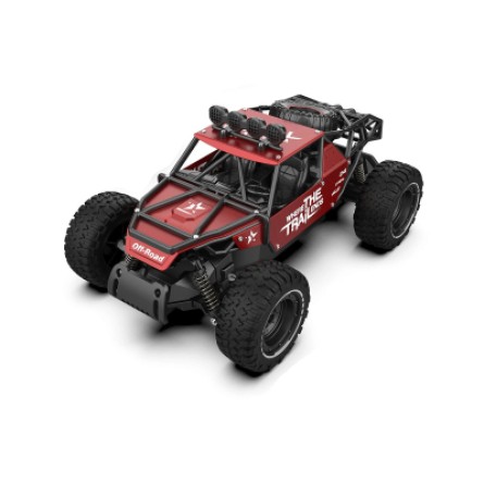 Радиоуправляемая игрушка Sulong Toys OFF-ROAD CRAWLER – RACE (матовый красный, металл. корпус, аккум.6V, 1:14)