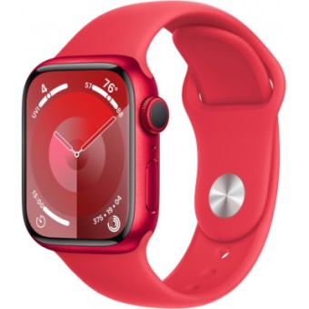 Изображение Смарт-часы Apple Watch Series 9 GPS 41mm (PRODUCT)RED Aluminium Case with (PRODUCT)RED Sport Band - S (MRXG3QP/A)