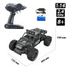 Радиоуправляемая игрушка Sulong Toys OFF-ROAD CRAWLER – RACE (матовый черный, металл. корпус, аккум.6V, 1:14) ( фото №4