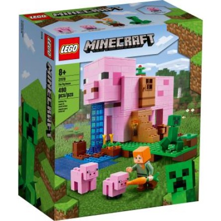 Конструктор Lego Конструктор  Minecraft Дом-свинья 490 деталей (21170)