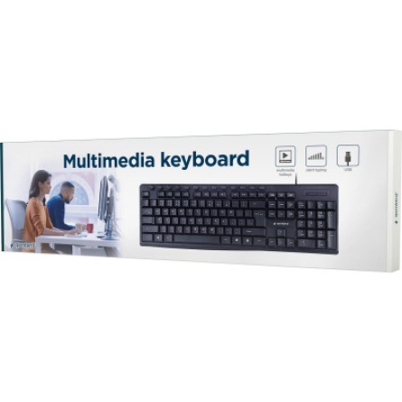 Клавіатура Gembird KB-UM-107-UA USB Black (KB-UM-107-UA) фото №4