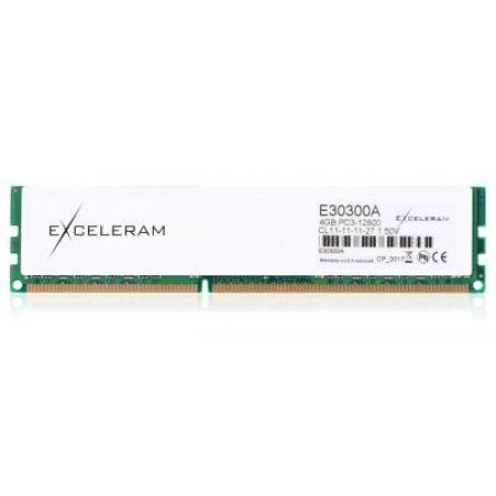Модуль пам'яті для комп'ютера Exceleram DDR3 4GB 1600 MHz Heatsink: white Sark  (E30300A)