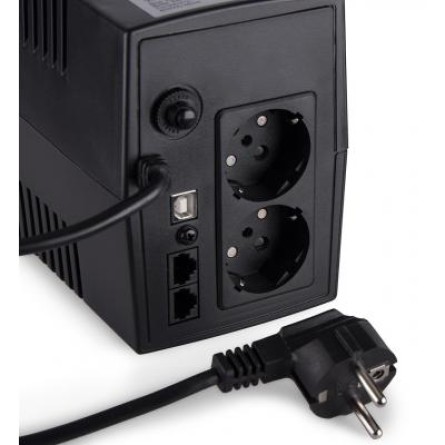 Джерело безперебійного живлення Vinga LED 600VA plastic case with USB (VPE-600PU) фото №10