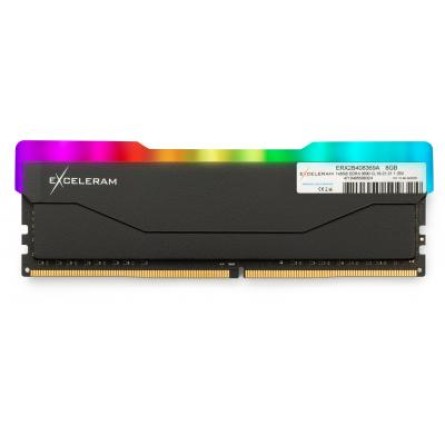 Модуль памяти для компьютера Exceleram DDR4 8GB 3600 MHz RGB X2 Series Black  (ERX2B408369A)