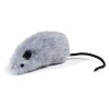 Іграшки для котів Природа Мишка сіра 8x4 см (плюш) (4823082403691)