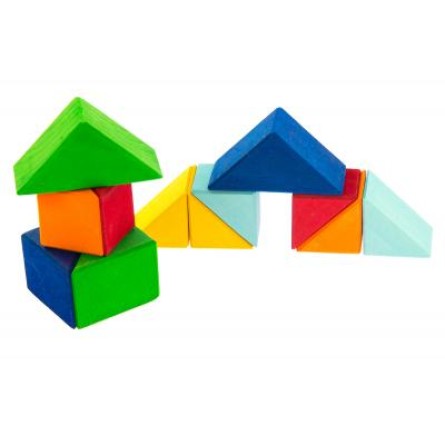 Конструктор nic Конструктор  деревянный Разноцветный треугольник (NIC523345) фото №6