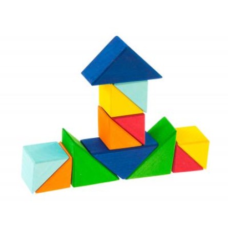 Конструктор nic Конструктор  деревянный Разноцветный треугольник (NIC523345) фото №8