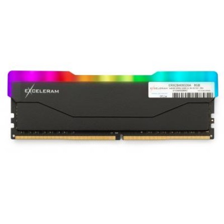 Модуль пам'яті для комп'ютера Exceleram DDR4 8GB 3200 MHz RGB X2 Series Black  (ERX2B408326A)