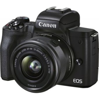 Зображення Цифрова фотокамера Canon EOS M50 Mk2   15-45 IS STM Kit Black (4728C043)
