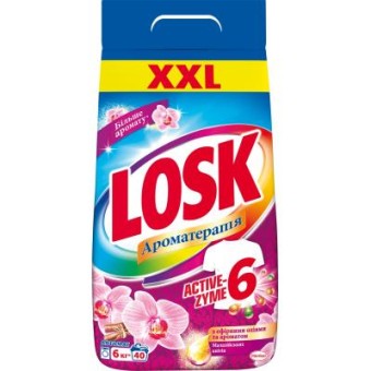 Изображение Порошок для стирки Losk автомат аромат Малайзийских цветов 6 кг (9000101412857)