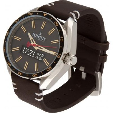 Smart годинник ATRIX INFINITYS X10 45mm Swiss Classic Chrono Gold-brown (swwpaii1sccgb) фото №2
