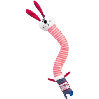 Изображение Іграшки для собак GiGwi Crunchy Заєць з хрусткою шиєю та пищалкою 28 см (75516)