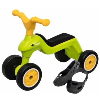Зображення Велосипед дитячий BIG із захисними насадками на взуття Зелений (55301)