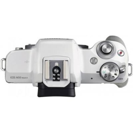 Цифровая фотокамера Canon EOS M50 Mk2   15-45 IS STM Kit White (4729C028) фото №4