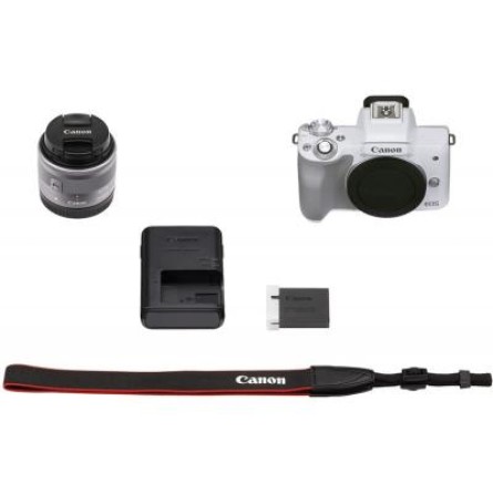 Цифровая фотокамера Canon EOS M50 Mk2   15-45 IS STM Kit White (4729C028) фото №8