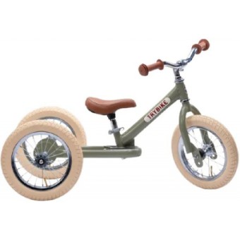 Зображення Велосипед дитячий Trybike триколісний оливковий, що балансує (TBS-2-GRN-VIN TBS-100-TKV)