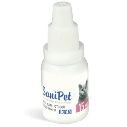 Краплі для тварин ProVET SaniPet догляд за порожниною рота для котів та собак 15 мл (4820150200626) фото №3