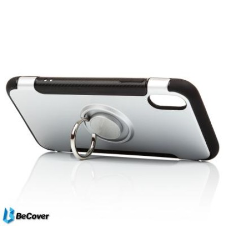 Чохол для телефона BeCover Magnetic Ring Stand Apple iPhone X/XS Silver (701785) (701785) фото №3