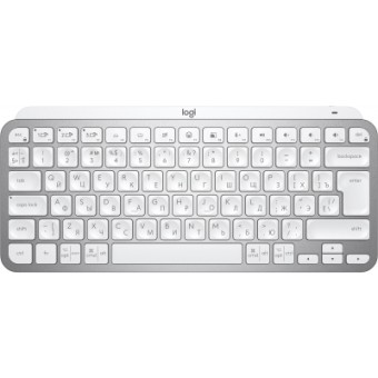Изображение Клавиатура Logitech MX Keys Mini Wireless Illuminated Pale Grey (920-010502)
