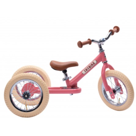 Велосипед дитячий Trybike триколісний рожевий балансуючий (TBS-2-PNK-VIN TBS-100-TKV)