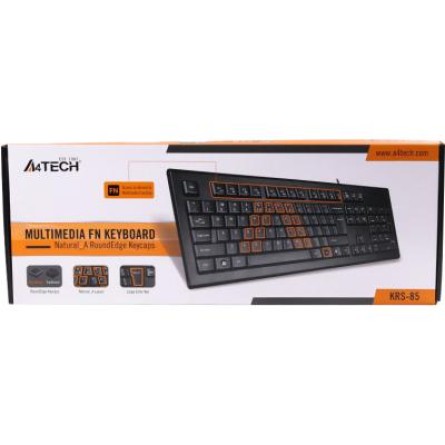 Клавіатура A4Tech KRS-85 USB Black фото №2