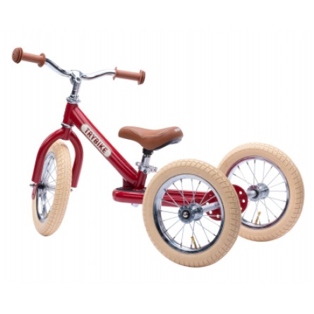 Велосипед дитячий Trybike триколісний балансуючий рубіновий (TBS-2-RED-VIN TBS-100-TKV) фото №2