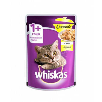 Зображення Консерва для котів Whiskas Casserole з куркою в желе 85 г (5900951263187)