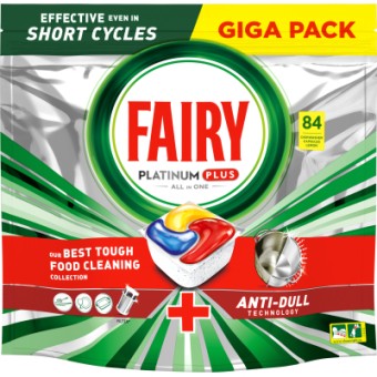 Таблетки для посудомийної машини Fairy Platinum Plus All in One Lemon 84 шт. (8001841893693)