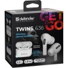 Навушники Defender Twins 636 TWS Pro Bluetooth White (63636) фото №8