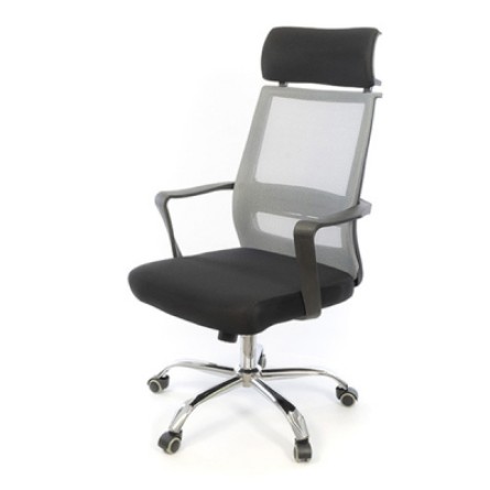 Офісне крісло АКЛАС Крокус CH TILT Черное с серым (10022849)