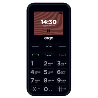 Зображення Мобільний телефон Ergo R181 Black