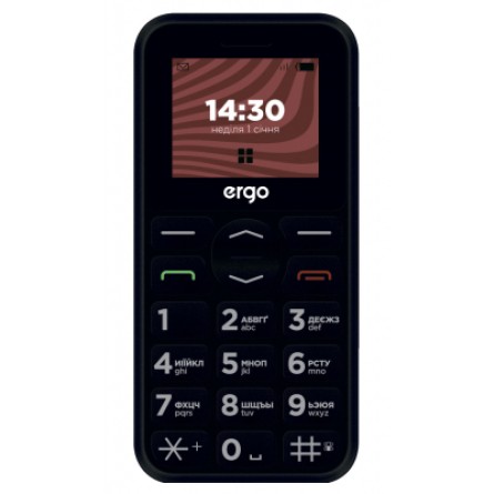 Мобільний телефон Ergo R181 Black