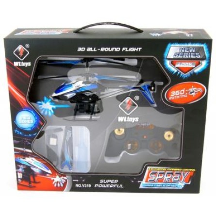 Радиоуправляемая игрушка WL Toys  Вертолет с 3-х канальным и/к, гироскопом и водяной пушкой (WL-V319b) фото №3