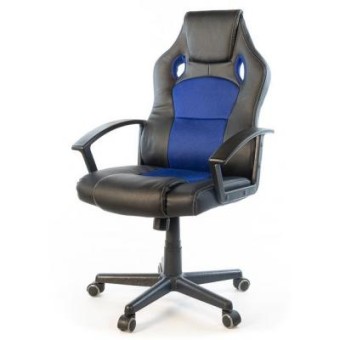 Зображення Офісне крісло АКЛАС Анхель PL TILT чёрно-синий (20996)
