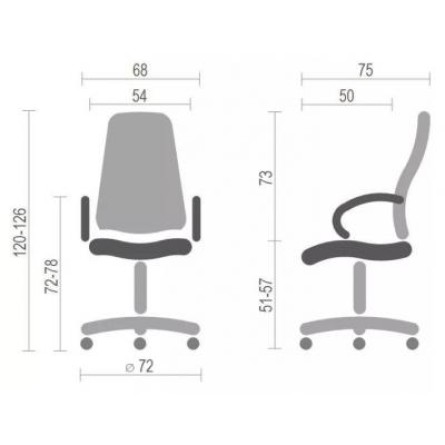 Офісне крісло АКЛАС Людовик EX MB Коричневое (12454) фото №6
