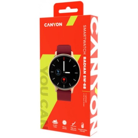 Smart годинник Canyon CNS-SW68RR Badian Red фото №8