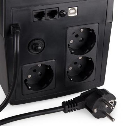Джерело безперебійного живлення Vinga LED 1200VA plastic case with USB (VPE-1200PU) фото №10