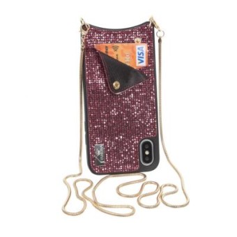 Изображение Чехол для телефона BeCover Glitter Wallet Apple iPhone X/Xs Pink (703619) (703619)