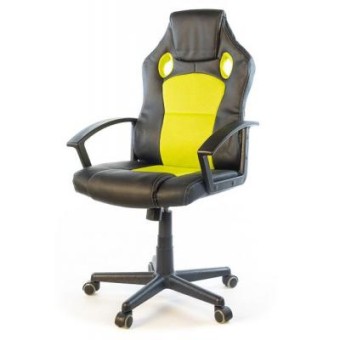 Зображення Офісне крісло АКЛАС Анхель PL TILT чёрно-салатовый (20999)