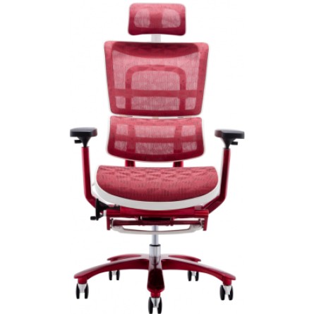 Офісне крісло GT Racer X-815L White/Red фото №3