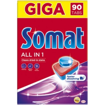 Зображення Таблетки для посудомийок Somat All in 1 90 шт. (9000101534993)