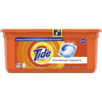Зображення Капсули для прання Tide Все-в-1 Альпийская свежесть 30 шт. (4015400892311)