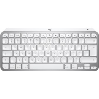Зображення Клавіатура Logitech MX Keys Mini For Mac Wireless Illuminated Pale Grey (920-010526)