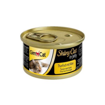 Изображение Консерва для котів GimCat Shiny Cat тунець та сир 70 г (4002064414188)