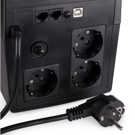 Источник бесперебойного питания Vinga LED 1500VA plastic case with USB (VPE-1500PU) фото №10