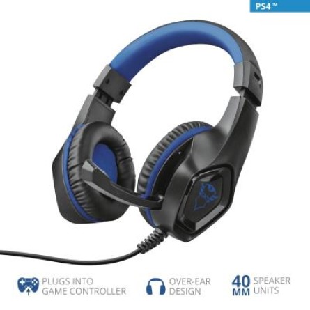 Наушники Trust GXT 404B Rana Gaming Headset for PS4 3.5mm BLUE (23309) фото №11