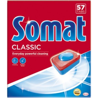 Изображение Таблетки для посудомоек Somat Classic 57 шт. (9000101535037)