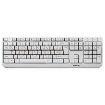 Клавіатура REAL-EL 500 Standard, USB, white
