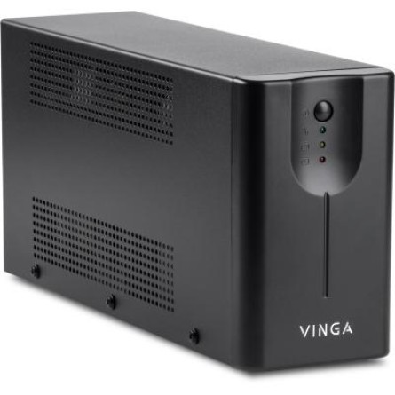 Джерело безперебійного живлення Vinga LED 600VA metal case with USB (VPE-600MU) фото №2